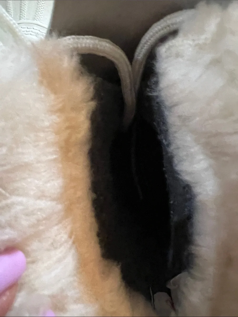 Vintage Sorel Manitou Women's Winter Boots in Off-White with Faux Fur Cuff